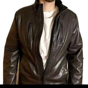 Calvin Klein Men's Jacket Soft Supple Faux Leather
